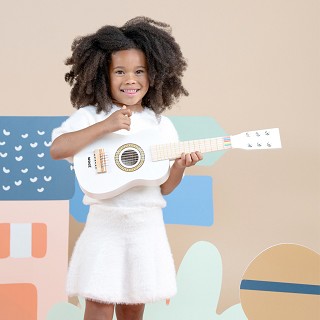 Speelgoed gitaar - wit